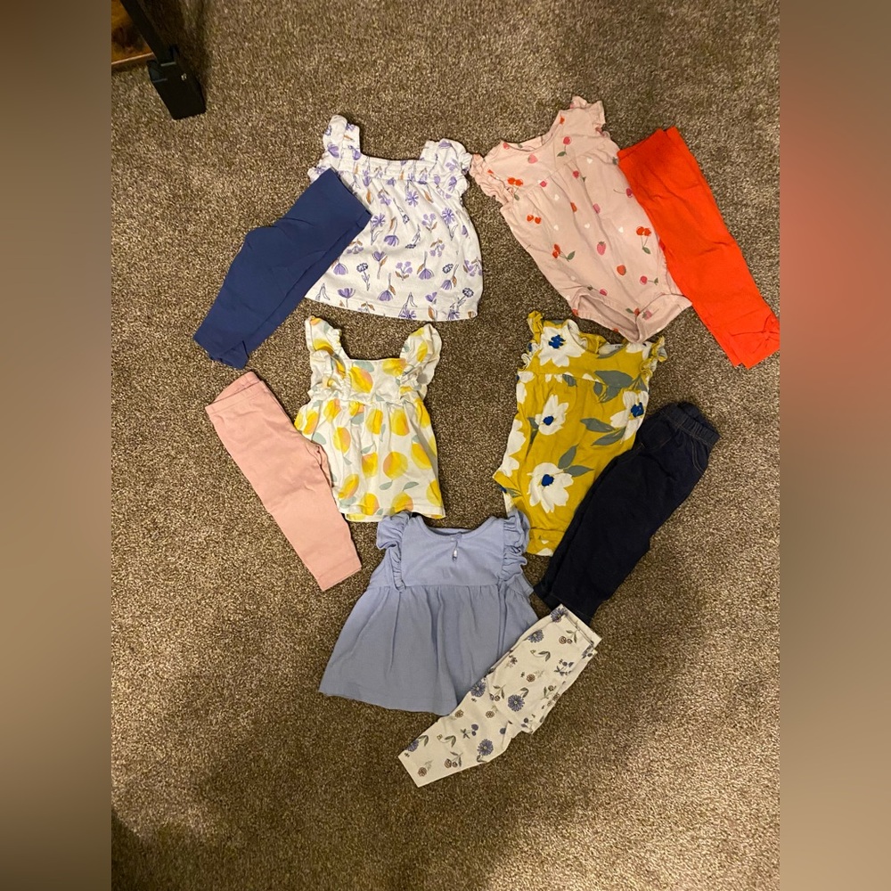 12m Carter’s Outfits Lot, 5ct